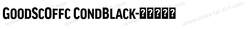 GoodScOffc CondBlack字体转换